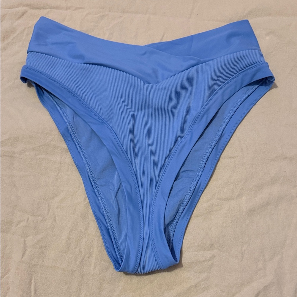 Aerie Blue High-Waisted Bikini Bottom